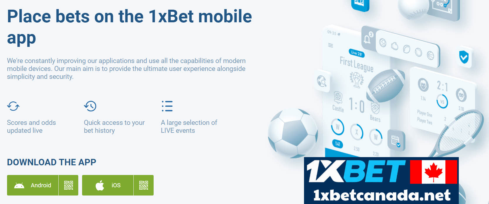 1XBET Mobil Uygulamasına Bahis Yapın